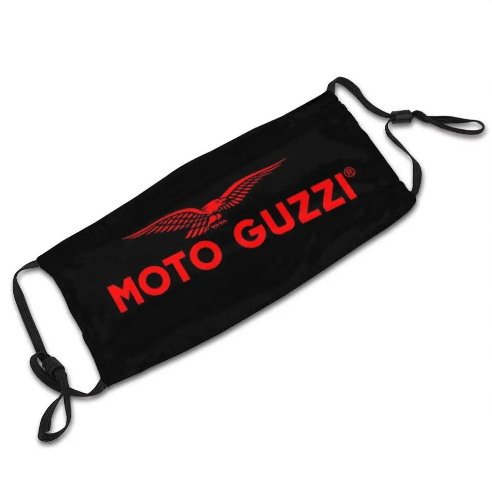 Moto Guzzi Fan Art Logotipo Rojo 3D Nuevo la Máscara de la Cara cubierta Protectora de Engranajes Lavable Reutilizable Transpirable Mascarilla Moto Guzzy Moto 0