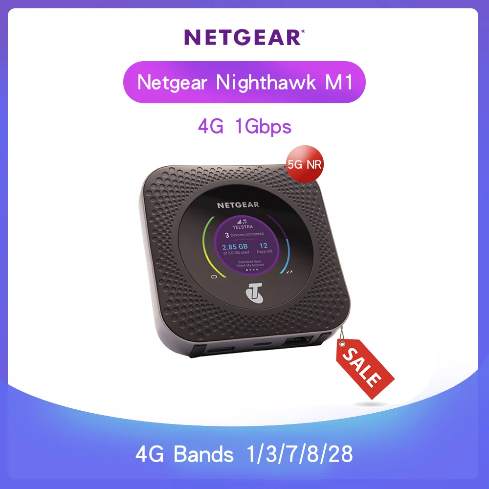 Desbloqueado de Netgear Nighthawk M1 mr1100 4GX Gigabit de 1 gbps Móvil LTE Router Mifi 4G Router Wifi Con Rj45 Portátil Router 0