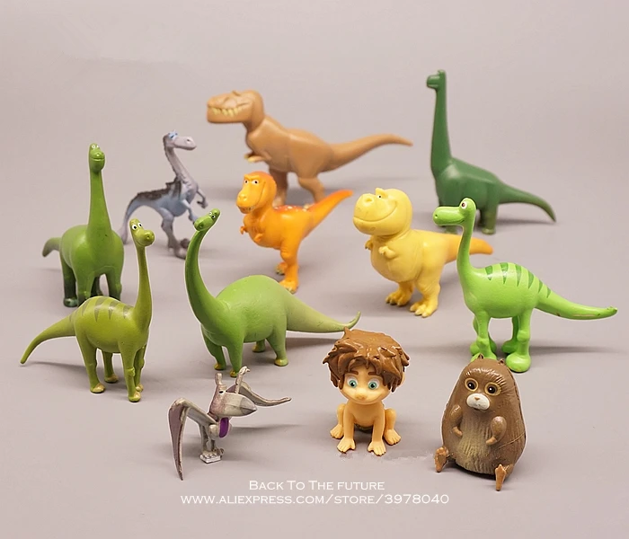 Disney El Buen Dinosaurio de dibujos animados 4-7cm 12pcs/set de muñecas figuras de Acción, Anime Mini Colección Estatuilla de Juguete de modelo para los niños regalo 0