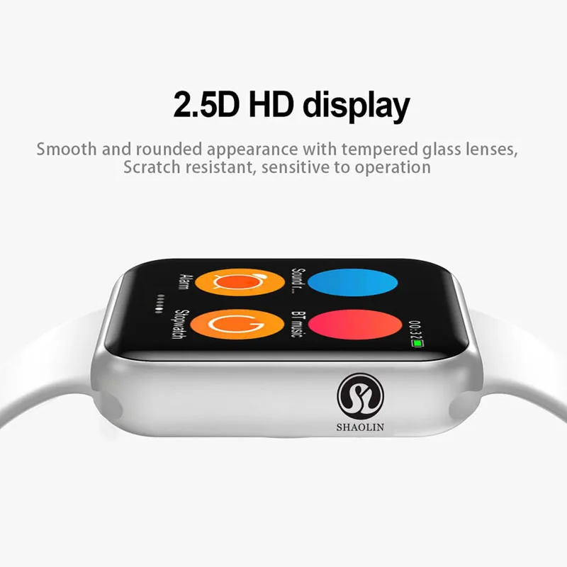 50%de descuento Bluetooth Reloj Inteligente de la Serie 6 de Fitness Tracker SmartWatch de Apple para el iPhone Xiaomi Android hua wei Teléfono Inteligente (Botón Rojo 0