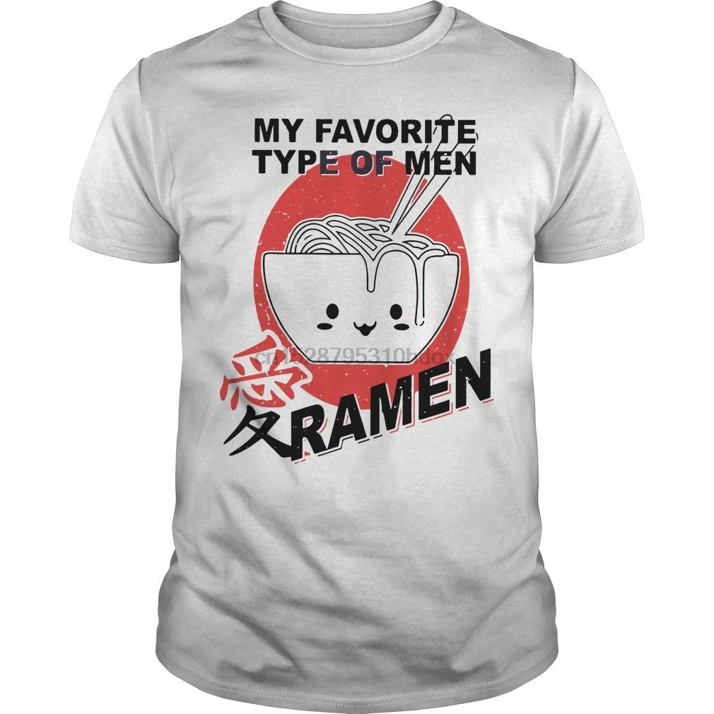 Mi Tipo Favorito De los Hombres de Ramen Camiseta de dibujos animados camiseta de los hombres Unisex de la Moda Nueva camiseta Suelta el Tamaño de la parte superior de ajax camisetas divertidas 0
