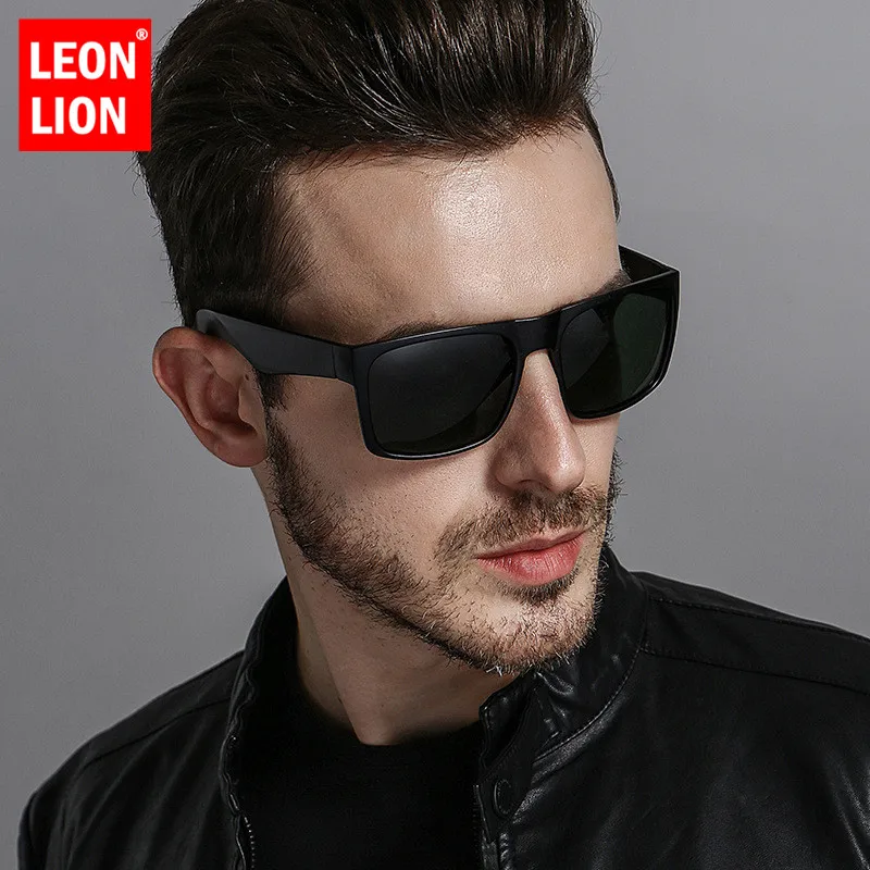 LeonLion 2021 Nueva Polarizadas de Conducción Gafas de sol de los Hombres de la Vendimia Clásico de Gafas al aire libre UV400 Street Beat Oculos De Sol Gafas 0