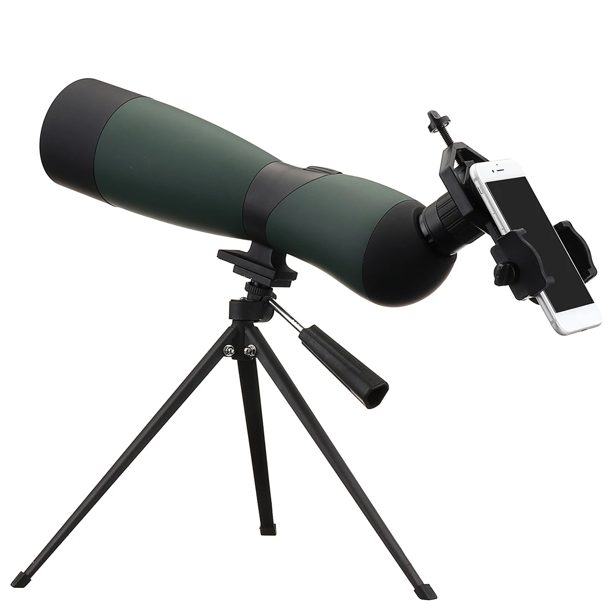 25-75x70 Zoom HD Monocular Telescopio Trípode Teléfono Celular Clip de Visión Nocturna al aire libre Impermeable de la Caza Militar Óptica de Alcance 0