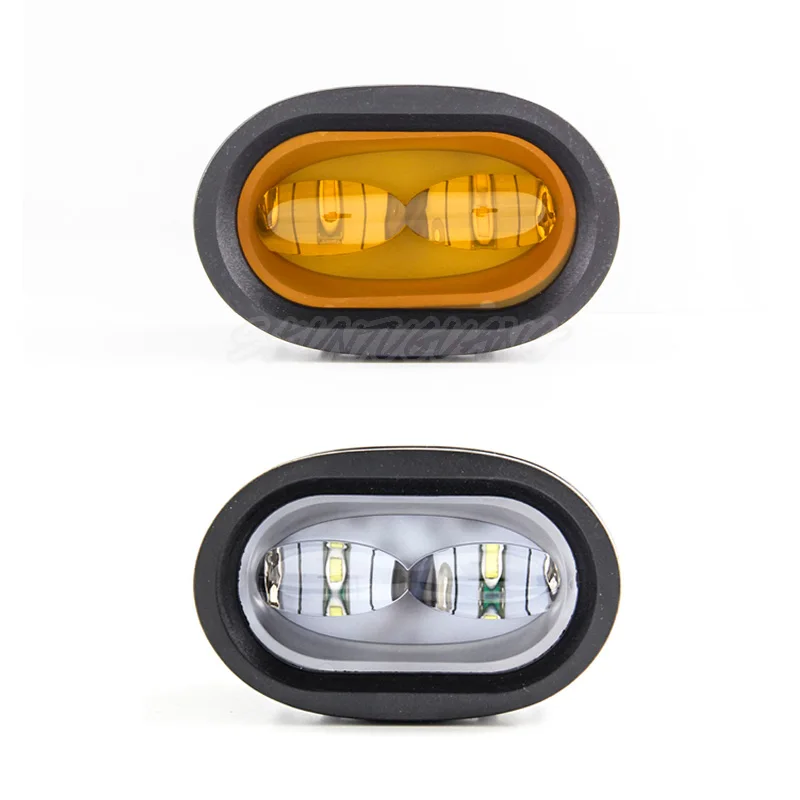 20 W 12 V, Luz de Trabajo LED 6D Universal de la Motocicleta de Carretera Auxiliar de la Lámpara del Punto de la Conducción de Luz de Niebla para el Coche Camión Blanco/Amarillo 0
