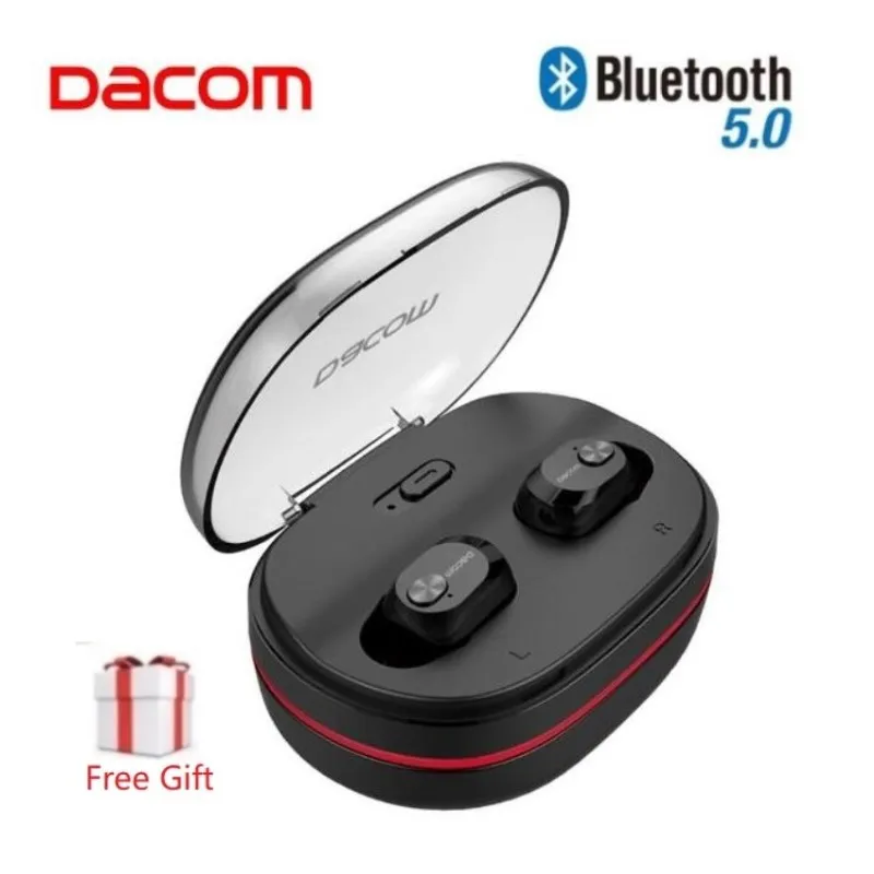 DACOM K6H /K6H PRO TWS Auriculares Verdadero Bluetooth Inalámbrico de Auriculares Mini Invisible En la Oreja del Auricular manos libres Auriculares con micrófono para iPhone 0