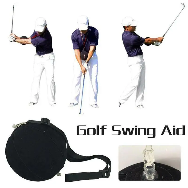 Trainging Sida 15cm Swing de Golf Asistente de Entrenamiento de Golf Negro Fuerte al aire libre, campo de Golf de la Corrección de la Postura 0