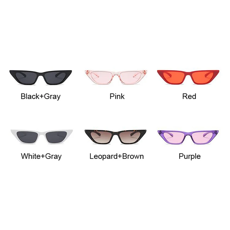 Retro Cat Eye Gafas De Sol De Las Mujeres De Marco Pequeño Triángulo De Color Púrpura Gafas De Sol Mujer, Gafas De Oculos De Sol Feminino Lunette De Soleil 0