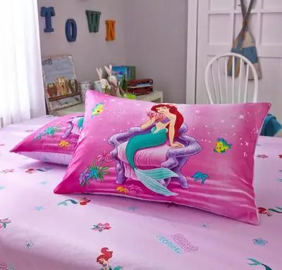 Disney Algodón Fundas de almohadas con fundas de 1pcs Princesa de dibujos animados Congelado Elsa Sofia Blanco de la Nieve Par funda de Almohada Decorativa 48x74cm 0