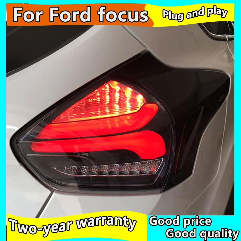 Dinámica de la señal de giro luces traseras Para Focus hatchback led de luz de la Cola de la Asamblea DRL+Señal de Giro+Freno+luces de Reversa-2018 0
