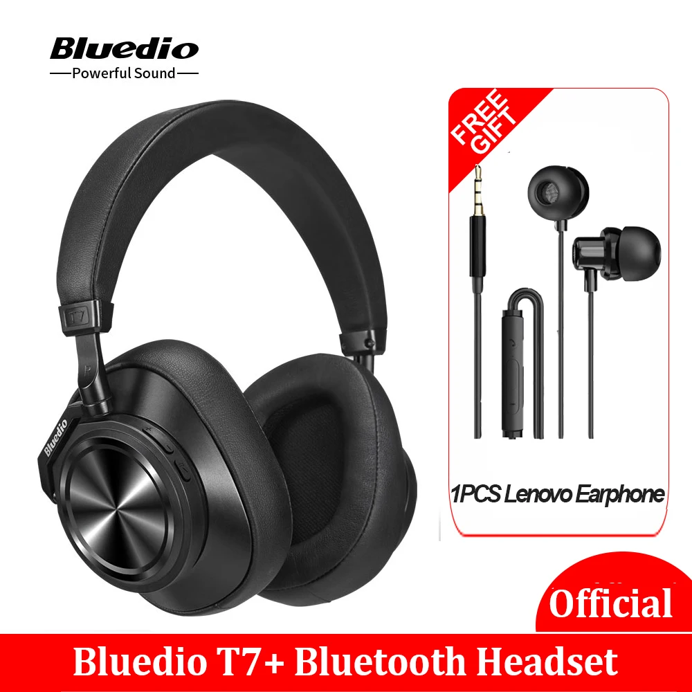 Original Bluedio T7 Además de los Auriculares Bluetooth de la ANC Y el Auricular Inalámbrico de alta fidelidad de Sonido Paso a Contar Control Táctil Auriculares VS H2 0