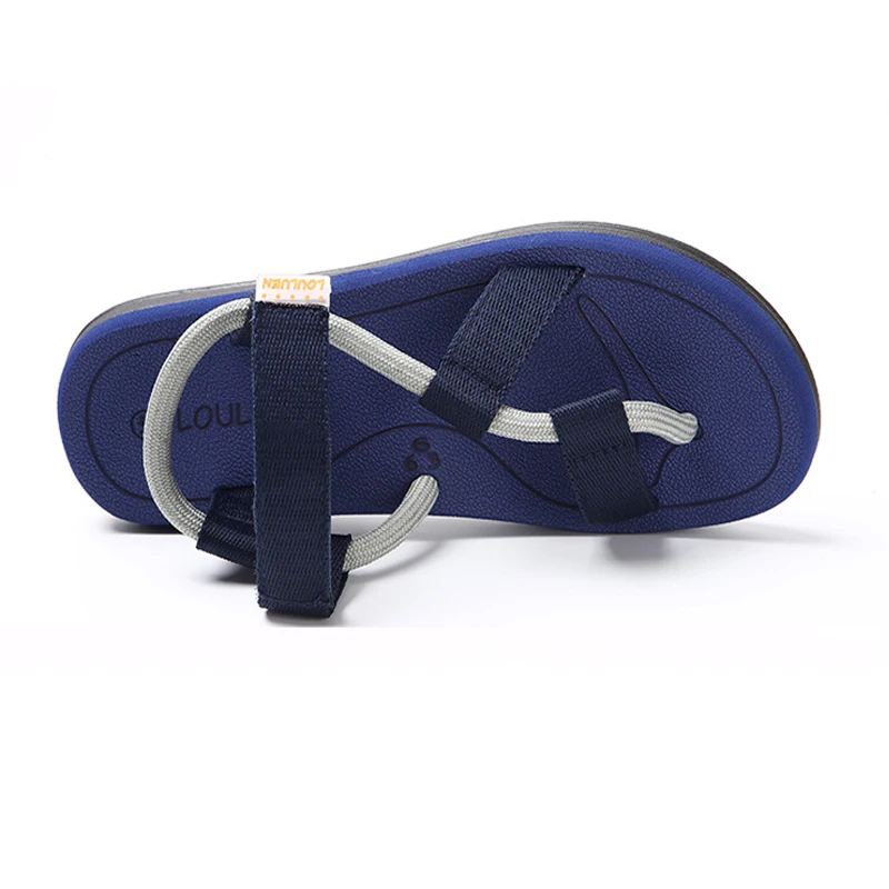 Unisex 2019 nueva de playa de verano de los zapatos de los hombres sandalias de roma de ocio transpirable clip de dedo es genial procrastinar de doble propósito de la sandalia macho 0