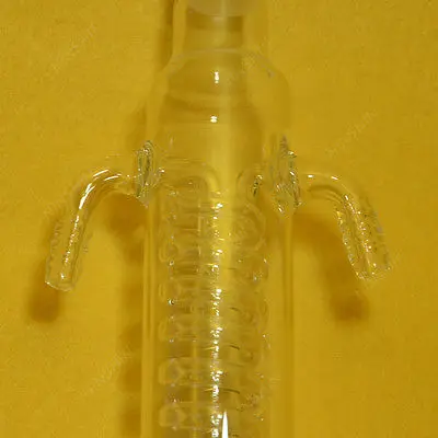 Serpentín de Reflujo de Vidrio Condensador,Chaqueta de 300mm,24/29,Laboratorio de Química de la Cristalería 0