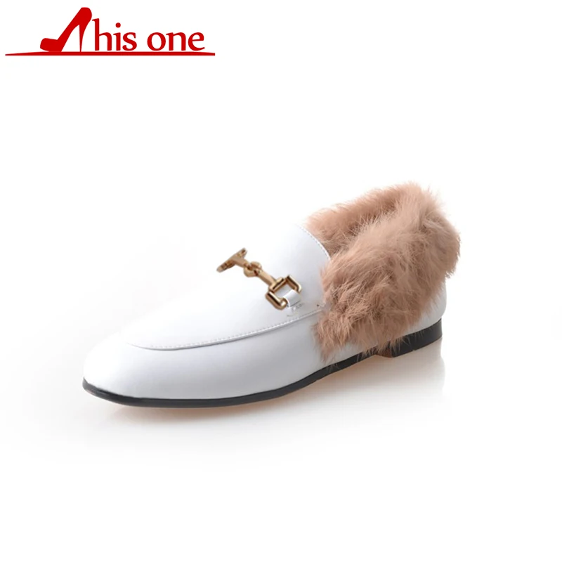 2020 superestrella de Cuero de Vaca de Piel de Conejo de Tacón Bajo de Invierno, Zapatos Mujer Otoño Mantener Caliente bordado de Flores de la Decoración del Dedo del pie Redondo 0