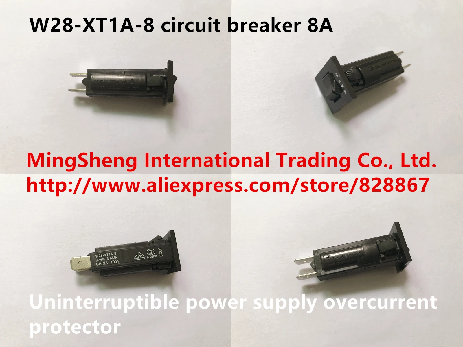 Nuevo Original W28-XT1A-8 interruptor de circuito 8A sistema de alimentación ininterrumpida protector de sobrecorriente 0