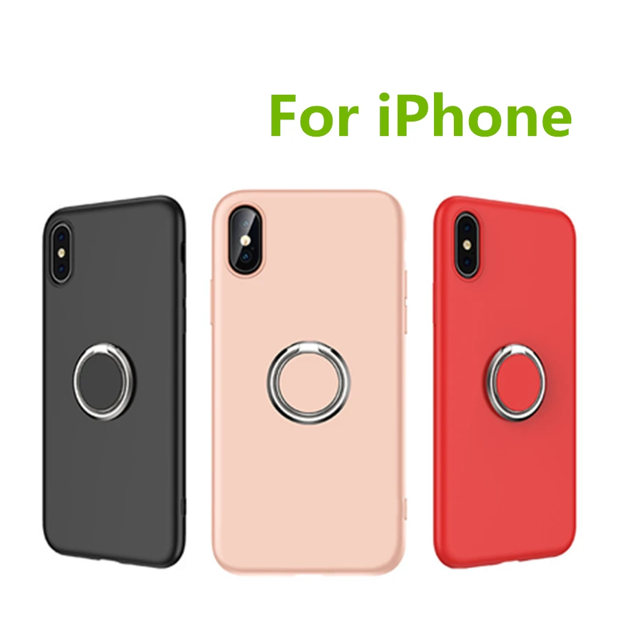 Para el iPhone SE 2020 Caso Anti-slip de Color Caramelo Para iPhone 11 Pro Max X XR XS Max 6 6s 7 8 Plus Líquido de silicona caso de teléfono 0