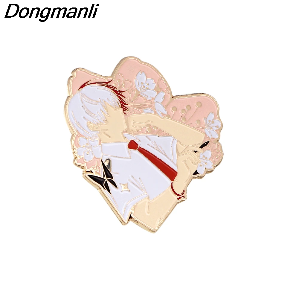 BG338 Dongmanli Anime Metal Esmalte Alfileres y Broches para el Pin de la Solapa de la Mochila Bolsas Insignia de la Colección de Regalos 0