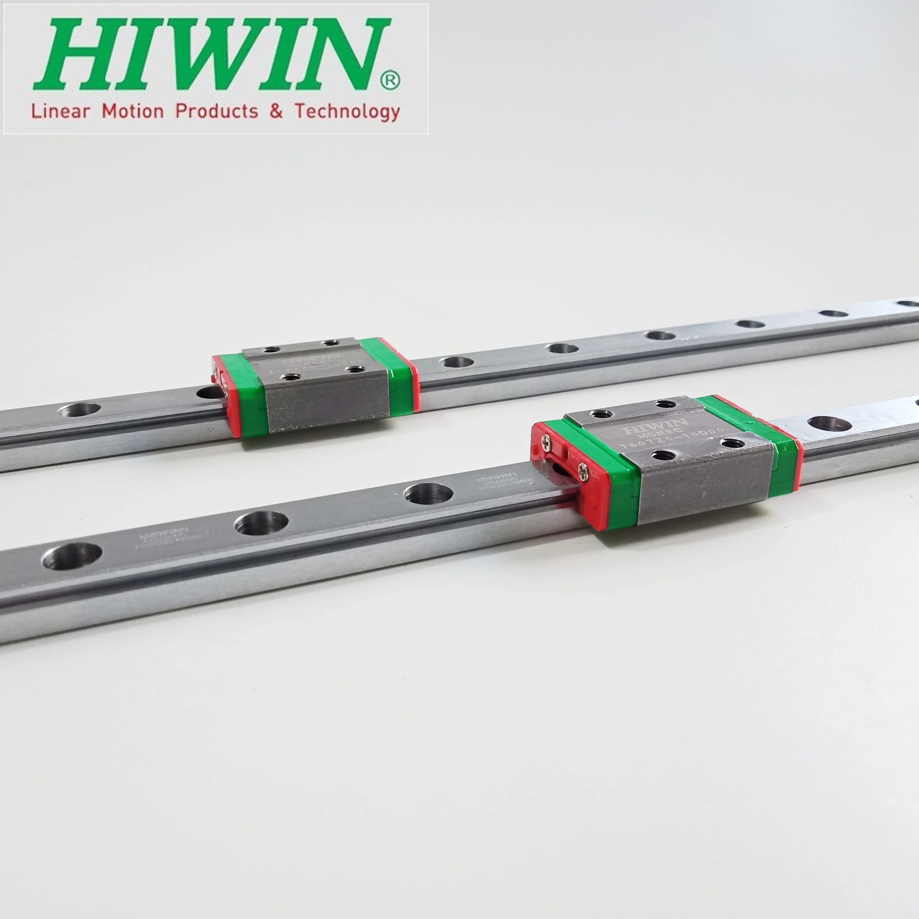 2pcs Original Hiwin guía lineal MGN9 200 250 300 330 350 400 450 500 550 600 mm + 2pcs MGN9C bloques de 12MM MGNR9 ferrocarril CNC router 0