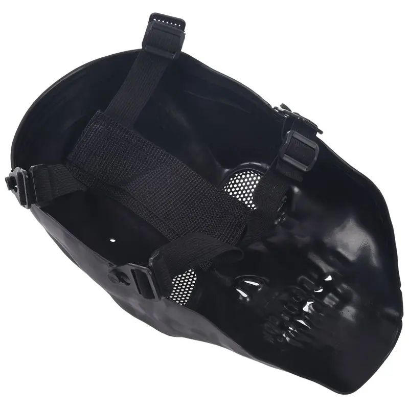 Airsoft Máscara De Cráneo Completo Máscara De Protección - Negro 0