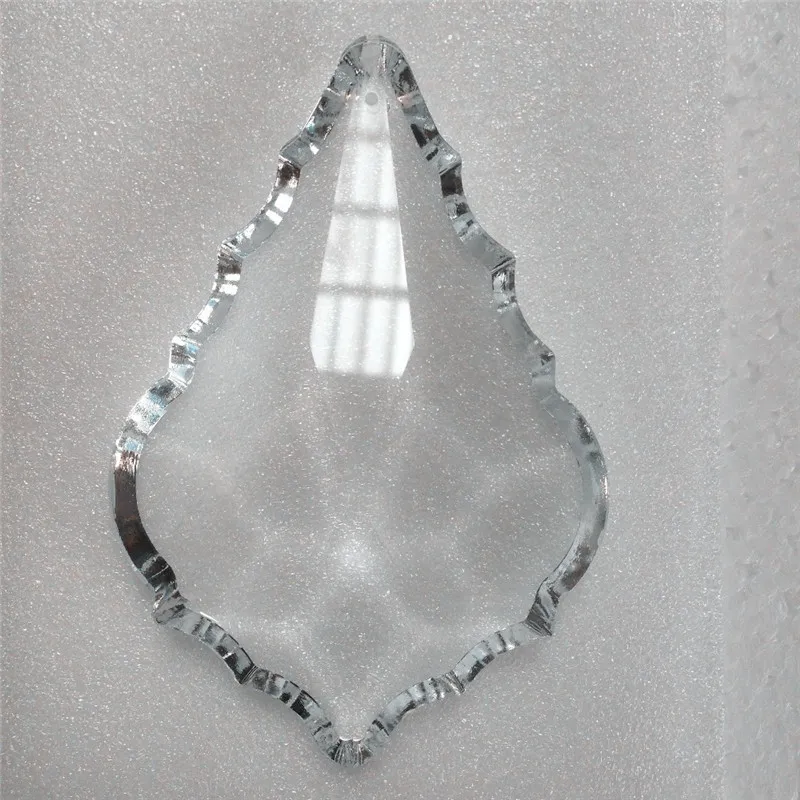 Gran tamaño de 115 mm de cristal de araña de cristal colgantes de la hoja de arce de vidrio en forma facetas de la lámpara de piezas para la fiesta/evento de decoración 0