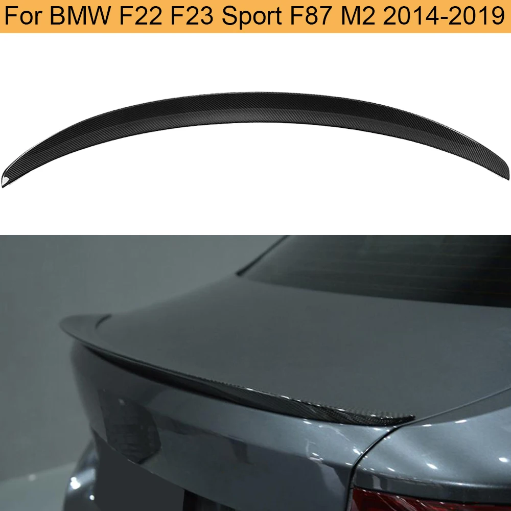 La Fibra de carbono en la Cajuela del Ala Spoiler para BMW F22 F23 Deporte F87 M2 Coupé 14-19 220i 228i M235i Posterior del Coche Tronco Ala Spoiler 0