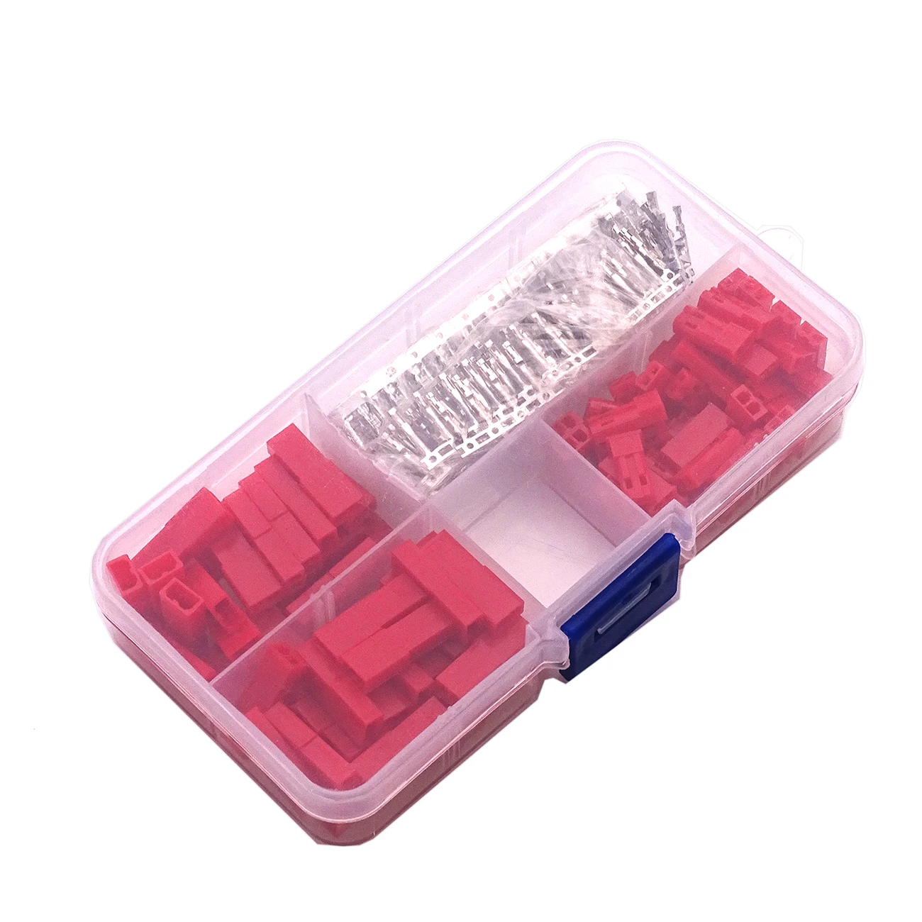 300Pcs 2,54 mm JST SYP 2-Pin Hembra y Macho Rojo de la caja de Enchufe Crimp Terminal del Conector del Kit Kit de BRICOLAJE 0