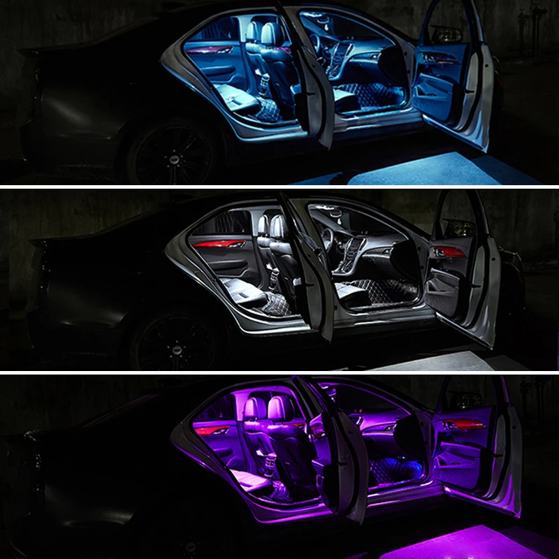 8pcs Coche Bombillas LED Car Interior Dome Lámparas Espejo de Vanidad Luz Para Toyota Corona S200 2009 2010 2011 2012 2013 Accesorios 0