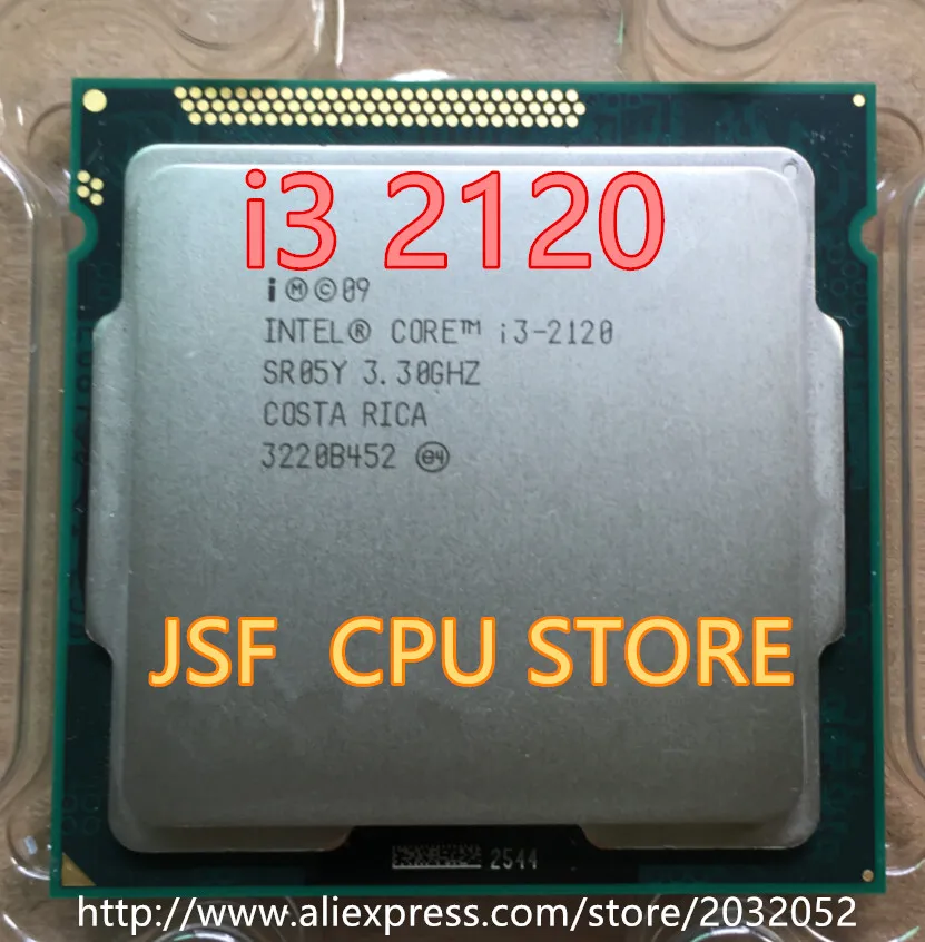 Intel Core I3 2120 3M Cache 3.3 GHz LGA 1155 TDP de 65W de escritorio CPU dispersos pieza procesador de Envío Gratis i3-2120 0