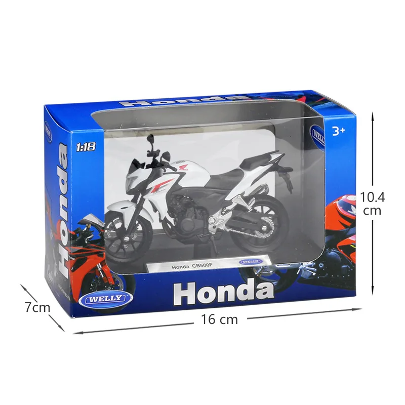 1:18 WELLY Motocicleta HONDA CB500F de Metal Fundido a troquel de la Aleación de Juguetes de modelos de Regalo 0