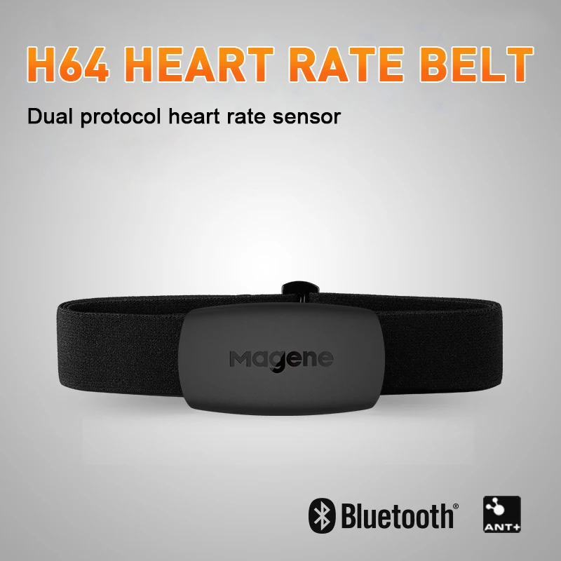 2021 Magene empresa de Mudanzas H64 Monitor de Ritmo Cardíaco Bluetooth HORMIGA Sensor Con Correa de Pecho Doble Modo de Ordenador de Bicicleta de Wahoo Garmin BT Sports 0