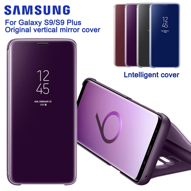 Nuevo Para Samsung GALAXY S9 G9600 S9+ Plus G9650 Slim Flip Case Original Espejo Vertical de Protección de Shell de la Cubierta del Teléfono 0