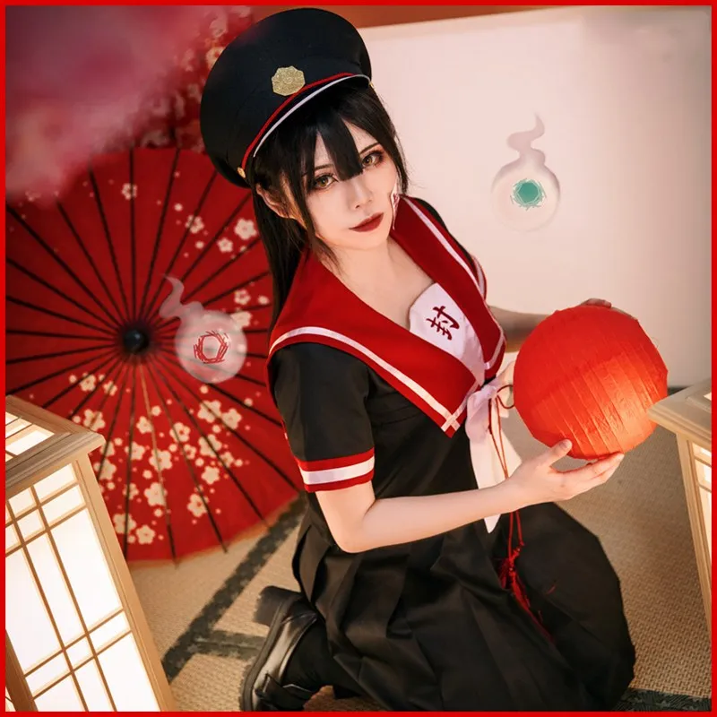 Anime Hanako kun Traje de Yugi Amane Uniforme de la Escuela Cosplay Mujer JK Uniforme de las Niñas Falda Plisada Conjunto de Halloween 0
