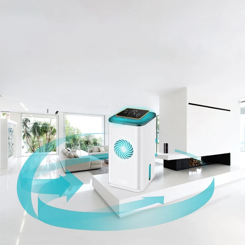 Portátil Purificador de Aire ,Mini Generador de Ozono + Generador de Iones Negativos,Limpiador de Aire para la Eliminación de Olores,Enchufe de la UE 0