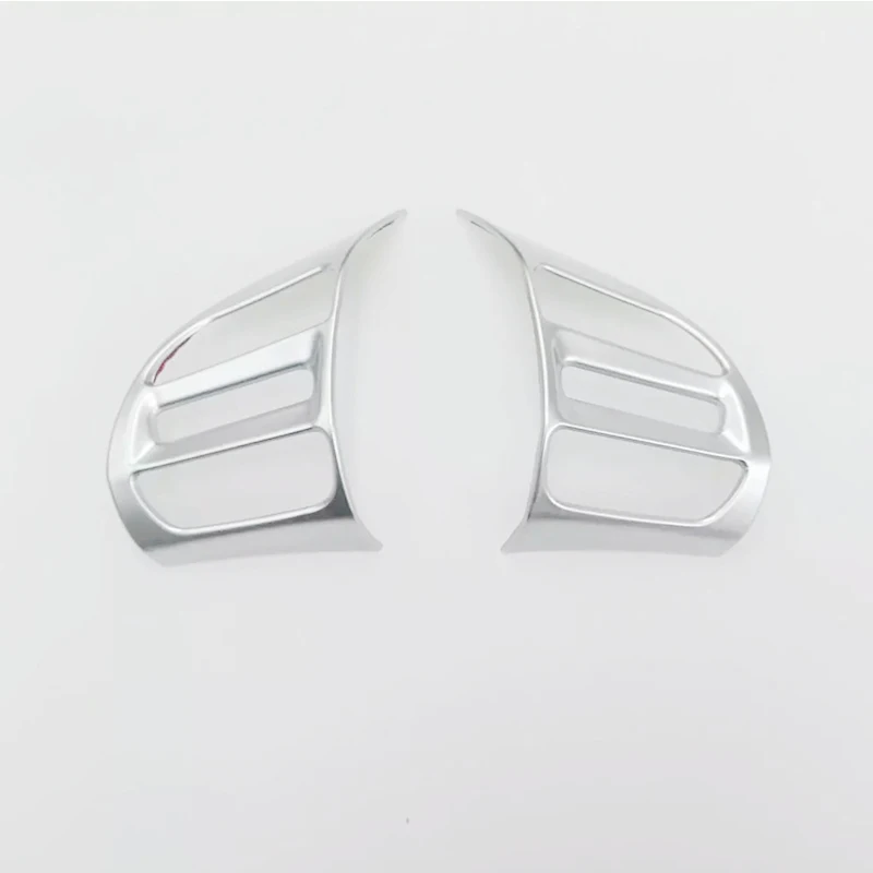 Para Hyundai Kona 2017 2018 2019 ABS Cromado Accesorios del Coche de Dirección Botón de la Rueda del Marco de Cubierta de la etiqueta Engomada de la Decoración de Estilo 2pcs 0