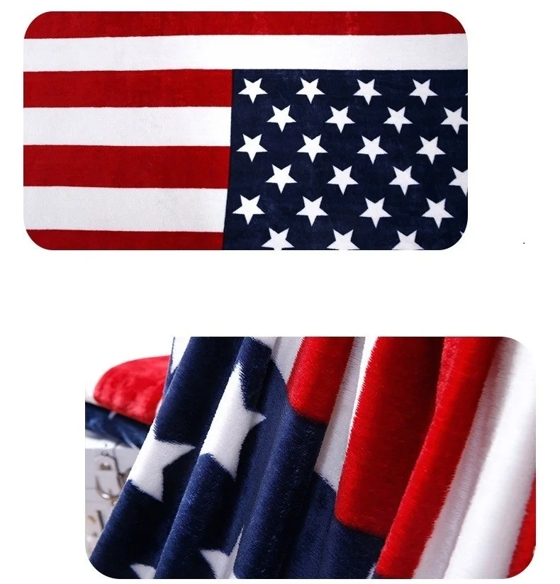 Canadá Bandera Británica/Americana Bandera de Lana Tirar Mantas Para Camas de Sofá Super Suave Colcha a Cuadros Caliente la Ropa de Cama Manta 150x200CM 0