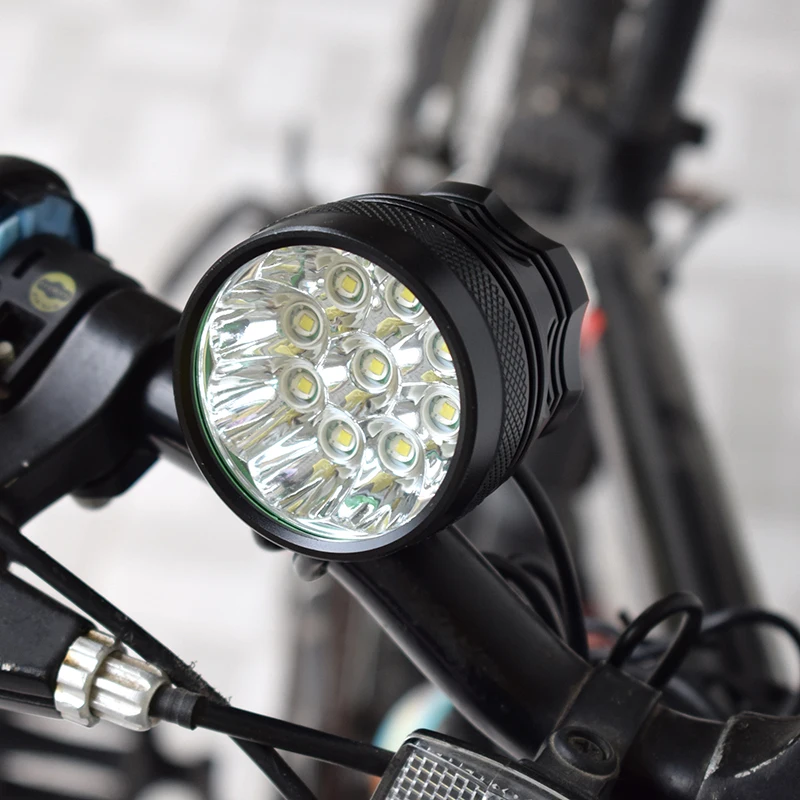 18000LM 9*T6 LED de Luz de la Bici de la Bicicleta de Montaña de Cabeza de la Lámpara de la Bicicleta del Faro de Bicicleta Linterna + Recargable 18650 Batería+ Cargador 0