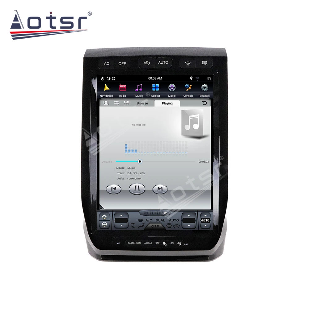 La Radio del coche de GPS de Navegación Para Ford F150 Raptor-2019 Android 9.0 Reproductor Multimedia PX6 de Audio de Auto Estéreo Jefe de la Unidad de Carplay 2K 0