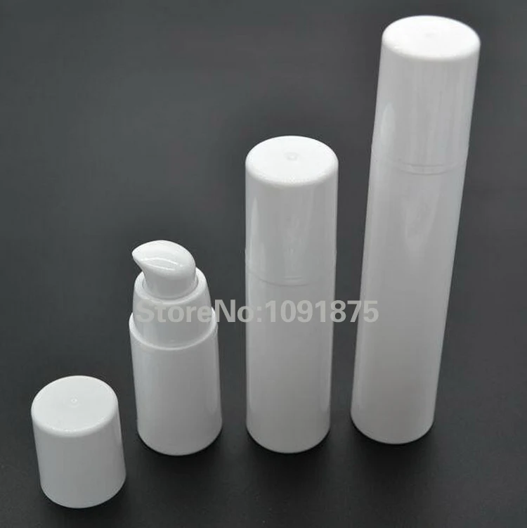 20pcs/lot 15ml 30ml 50ml Blanco Vacío de crema Emulsión Airless Bomba de Botellas de Plástico Cosméticos Envases de Muestra 0