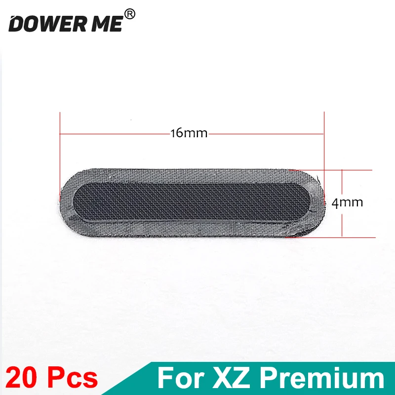 Dower Me 20Pcs parte Superior parte Inferior de Polvo Neto de la Oreja de Altavoz Altavoz de Polvo de Malla Con Adhesivo Para Sony Xperia XZ Premium XZP G8141 G8142 0