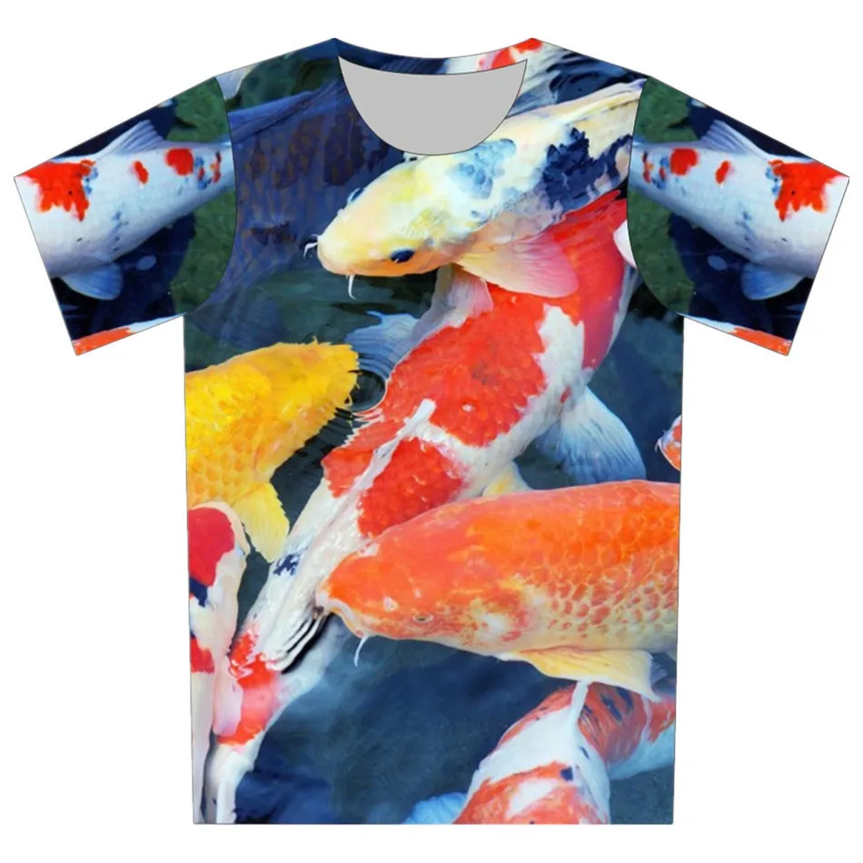 2020 Verano de las Mujeres/de los Hombres Peces de colores de Impresión T-shirt de Tiburones Tortugas de Mar, Delfines Animal Divertido Diseño de la camiseta de Niñas y Niños, Jóvenes Camisetas 0