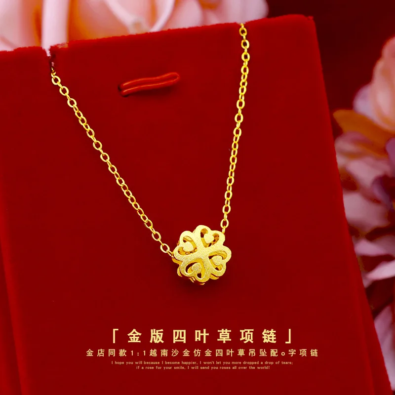 Coreano de la Moda de Oro 14K de la Joyería de los Encantos de Corto Colgante de Collar de las Mujeres de la Boda de Engegement Clavícula Gargantilla Colgante de la Joyería 0