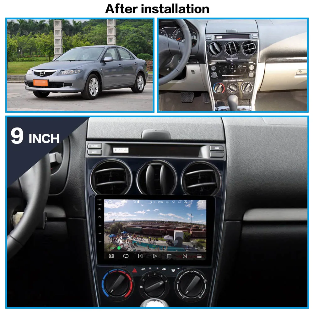 DVD Dsp Carplay Para Mazda 6 2 3 GH 2007-2012 Radio de Coche Multimedia Reproductor de Vídeo de Navegación GPS, cámara de 360 unidad central No 2 din IPS 0