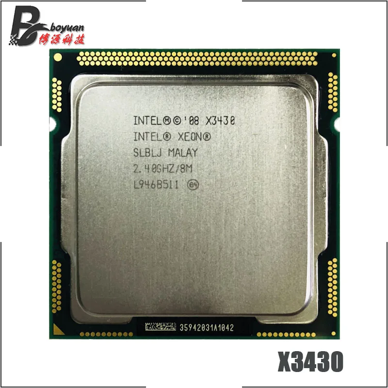 Intel Xeon X3430 de 2.4 GHz Quad-Core, Quad-Hilo de 95W Procesador de la CPU LGA 1156 0