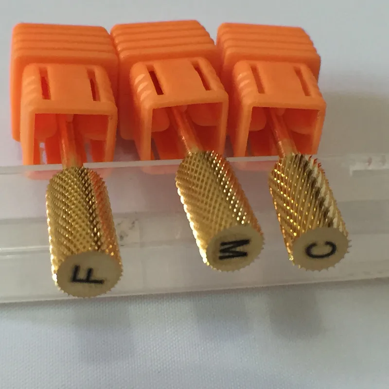 3Pcs Super Carburo de Uñas Broca de nuevo nail art salon herramientas taladro eléctrico del clavo de archivo broca para perforación de uñas bits C/M/F 0