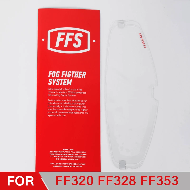 LS2 FF353 casco Anti-niebla película adecuada para LS2 FF320 FF328 cascos con visera anti-niebla parche 0