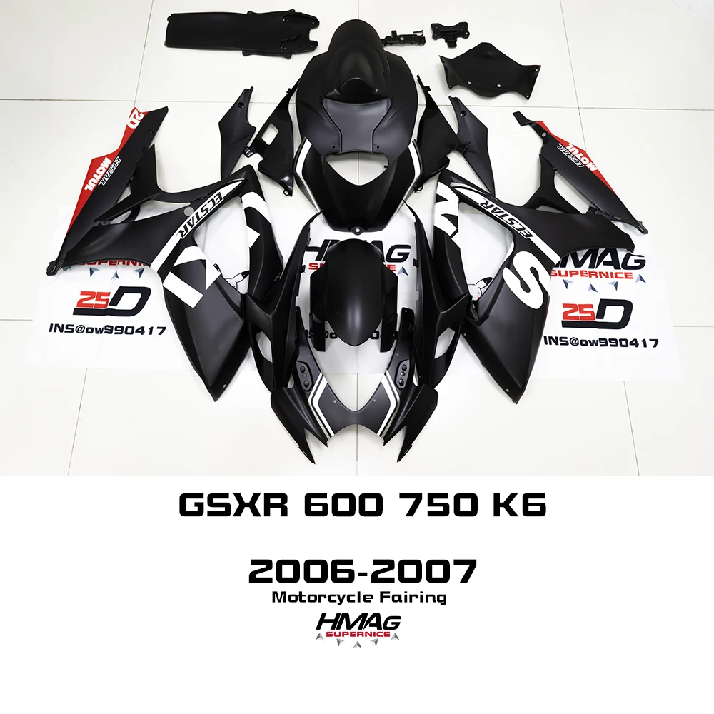 GSX-RR Carenado de la Motocicleta del ABS de la Cáscara de la Inyección de Carreras Para GSXR GSX-R 600 750 2006 2007 06 07 08 09 10 Alta Calidad Matt color 0