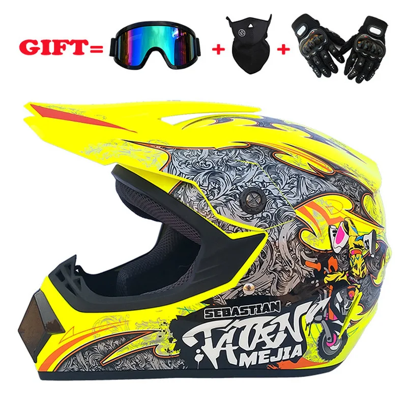 Envío gratis nuevo casco de moto para hombre moto casco de calidad superior capacete de motocross fuera de la carretera de motocross casco casco integral 0