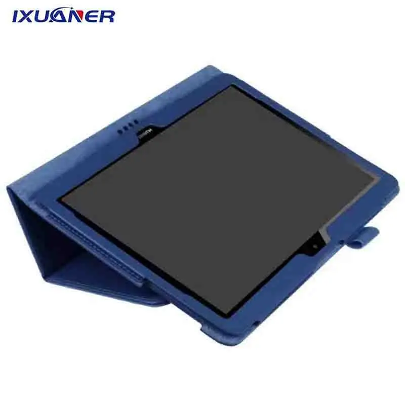 Para Huawei T3 10 el Honor de Jugar el Pad 2 9.6 de la PU del Soporte de Litchi Caso de Cuero para Huawei MediaPad T3 10 AGS-W09 AGS-L09 AGS-L03 9.6 Tablet 0