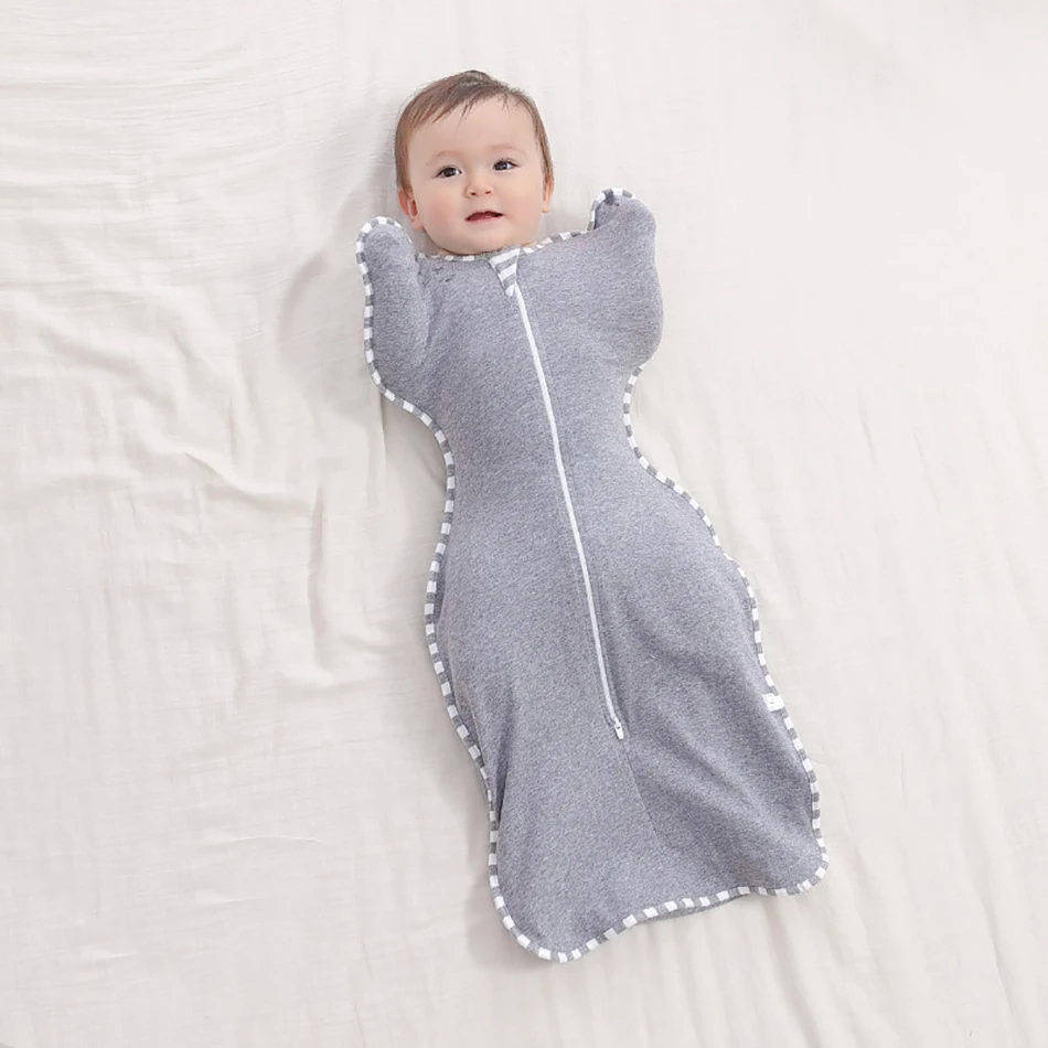 Bebé recién nacido Niña saco de dormir de Bebé de Algodón con Cremallera caliente envuelto Envolver Manta Envoltura Sleepsack de Sueño Infantil de la Bolsa de 0-3 Meses 0