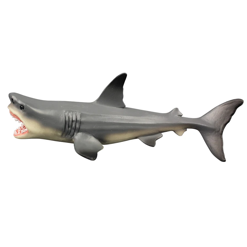 Tiburón Megalodon Océano Modelo De Educación Gigante De Diente De Tiburón Criaturas Acuáticas, Animales Salvajes, Parque Zoológico De Modelado De Plástico Al Mar Ascensor Juguete 0