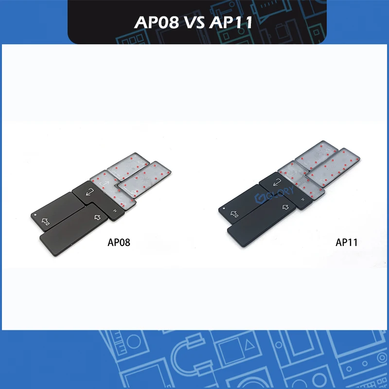 Nueva Keycap conjunto AP02 AP08 AP11 para Macbook A1278 A1286 A1297 A1370 A1465 A1369 A1466 A1425 A1502 A1398 Clave de la tapa del Teclado de Reparación 0